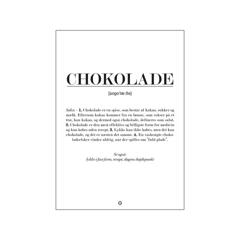 Chokolade definition