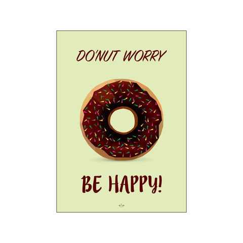 Do'nut worry, be happy! - Grøn