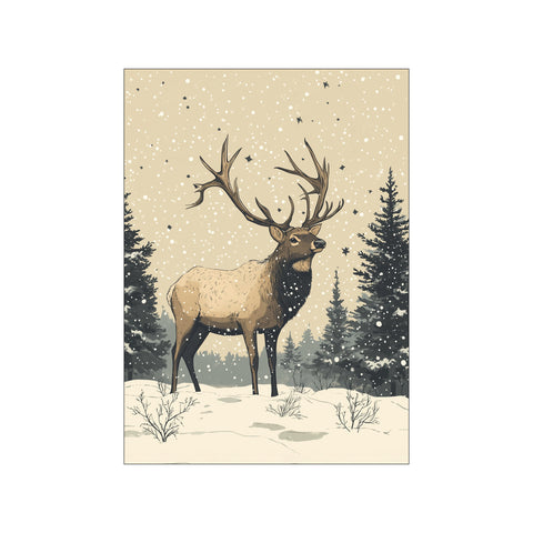 Elk Holiday Poster
