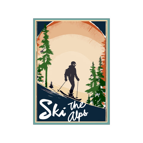 Winter Tourism: Vintage Ski the Alps Poster