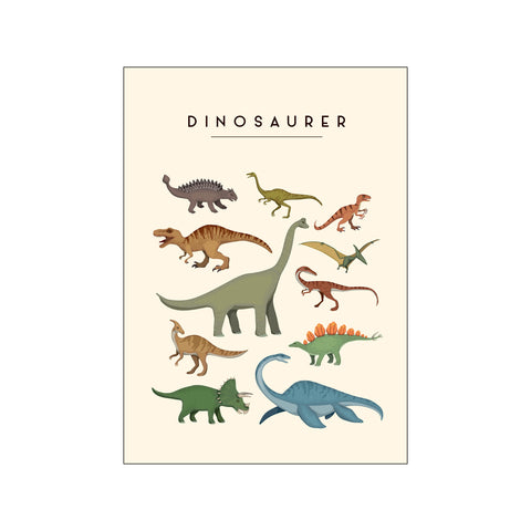 Dinosaurer – Børneplakat